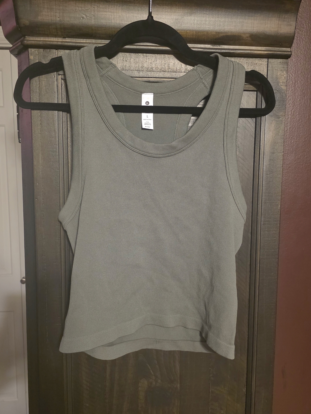 90 Degree By Reflex Olive Ribbed Scoop Tank